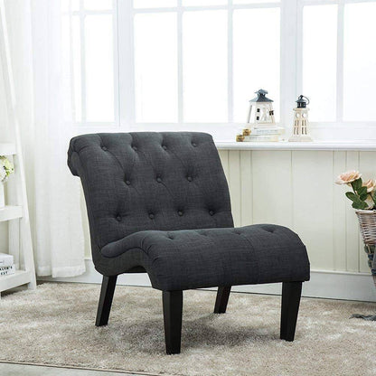 Button Tufted Slipper Chair for Any Room