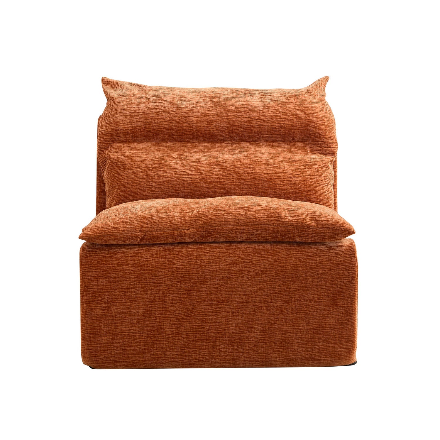 Accent Armless Chair Lazy Floor Seating, Single Chair Sofa Lounger