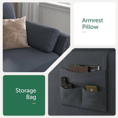 Convertible L-Shaped Sectional Sofa for Small Spaces