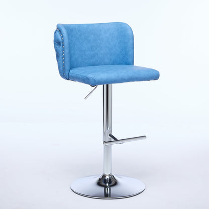 A&amp;A Furniture,Swivel Barstools Adjusatble Seat Height With Chrome