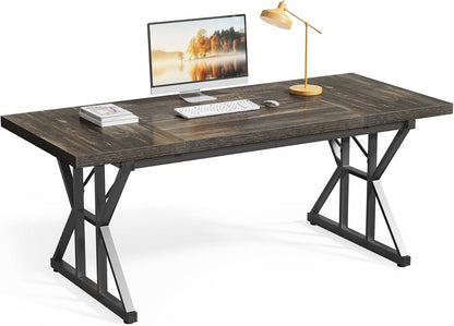 70.8-Inch Large Executive Desk, Extra Long Computer Office Desk