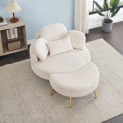 61 inches beige comfortable seat, small sofa with small end table,