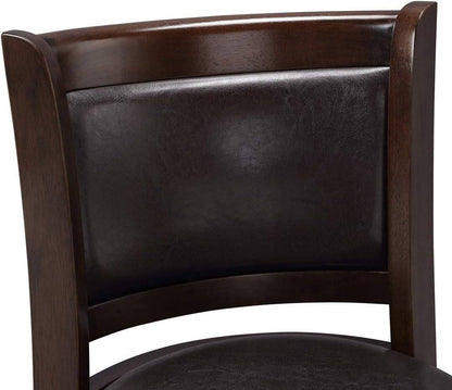 Augusta Bar Height Swivel Stool, 29-Inch, Cappuccino with Dark Brown
