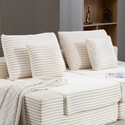 Double Lounge Chaise,Cloud Plush Sofa Bed,Upholstered Boneless Cloud
