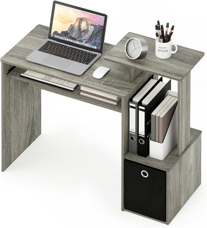 Econ Multipurpose Home Office Computer Writing Desk, French Oak Grey
