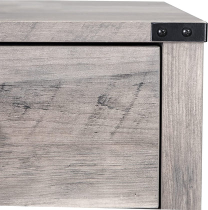 Barnwood Rustic Nightstand, Grey