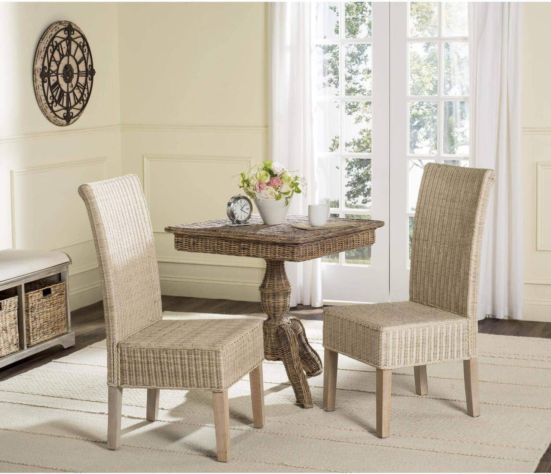Home Collection Arjun Grey Wicker 18-Inch Dining Chair