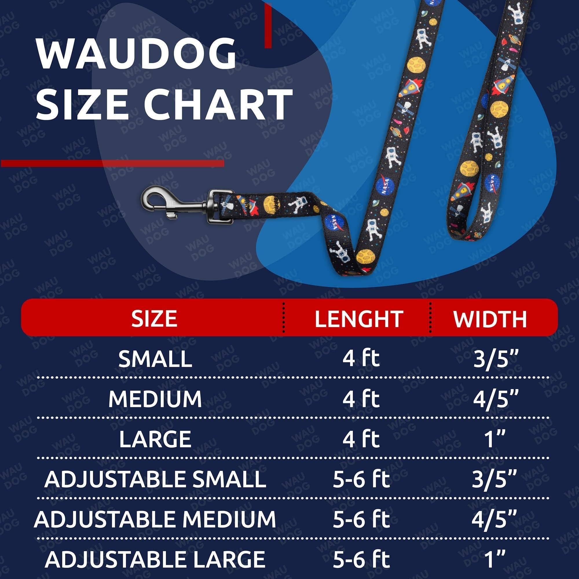 WAUDOG Nylon Dog Leash for Small Dogs and Medium Dogs 4 Ft   Strong