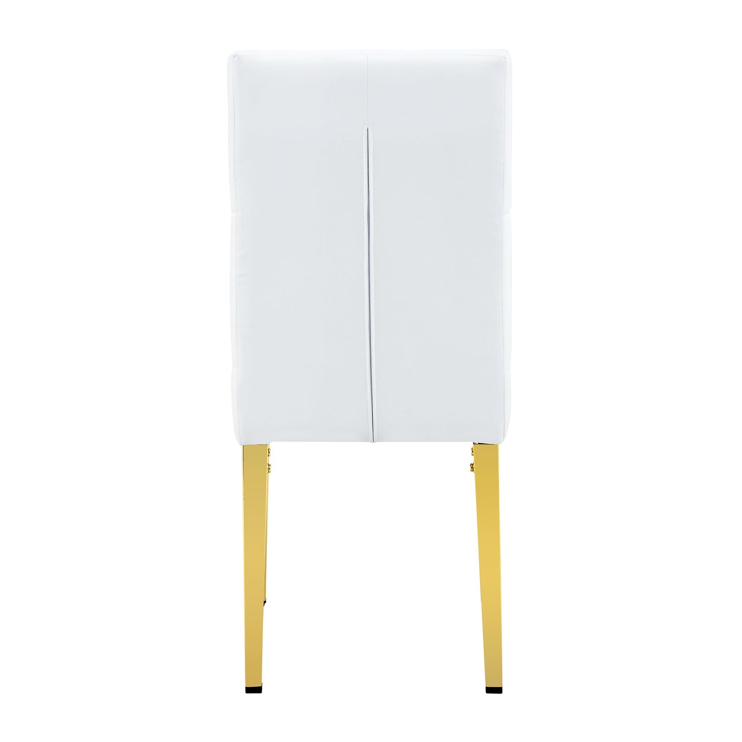 4 piece set of white dining chairs brings a touch of elegance and