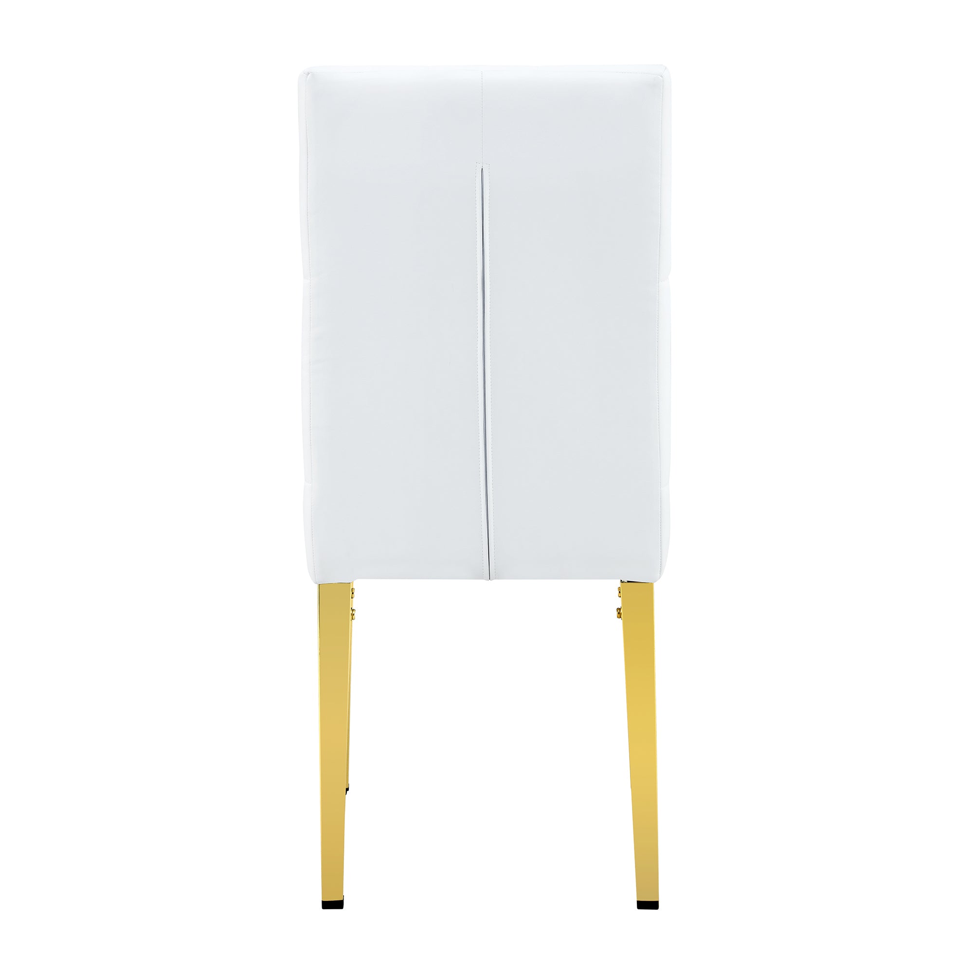4 piece set of white dining chairs brings a touch of elegance and