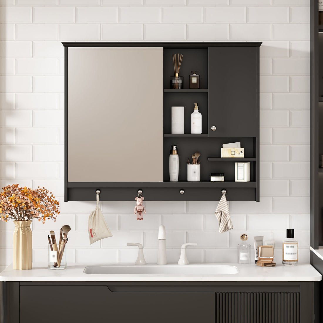 36 Inch Wall Mounted Medicine Cabinet, Bathroom Storage Cabinet with