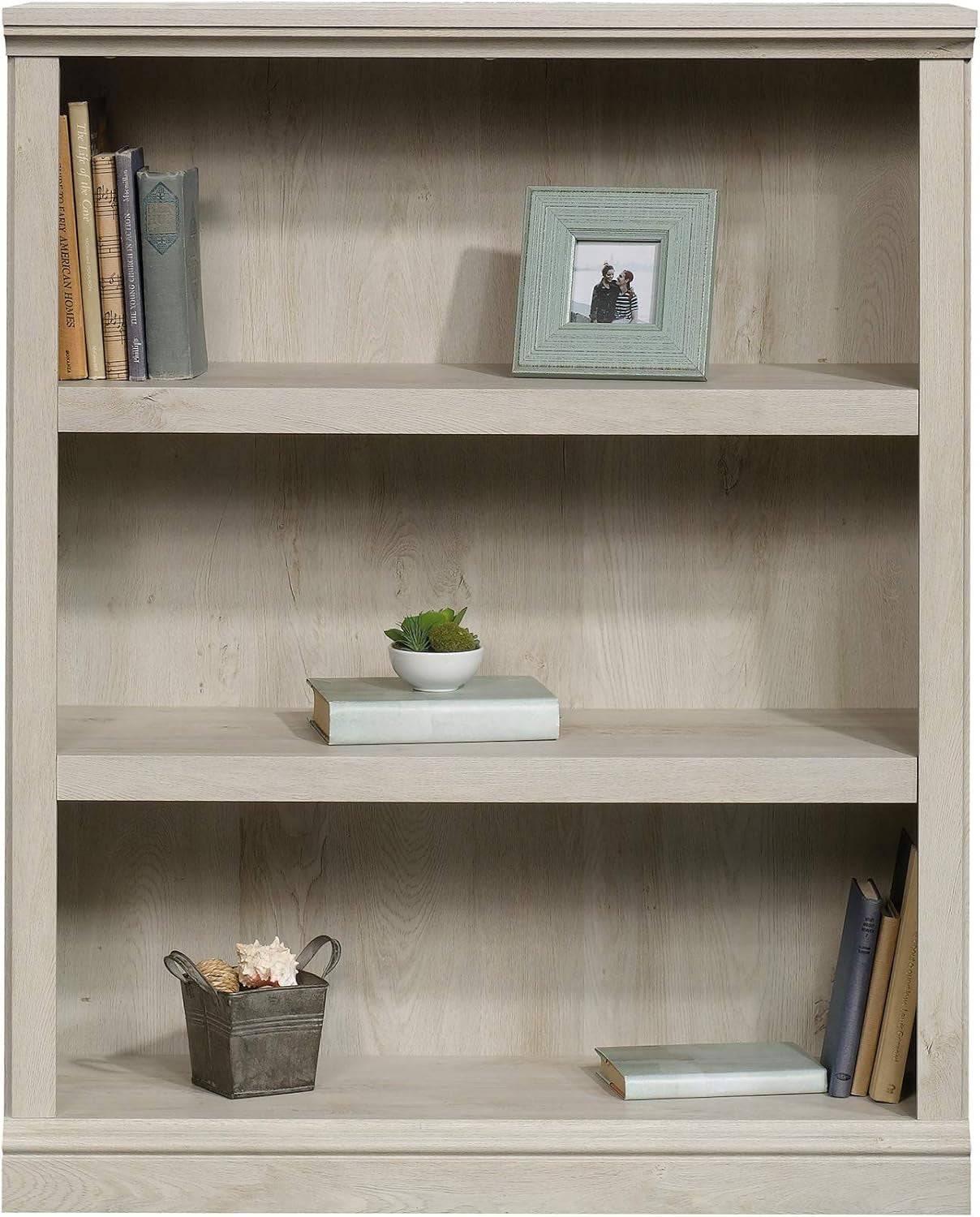 Miscellaneous Storage 3-Shelf Bookcase/ Book Shelf, Chalked Chestnut