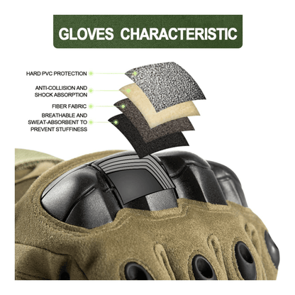 Tactical Military Airsoft Gloves for Outdoor Sports, Paintball, and