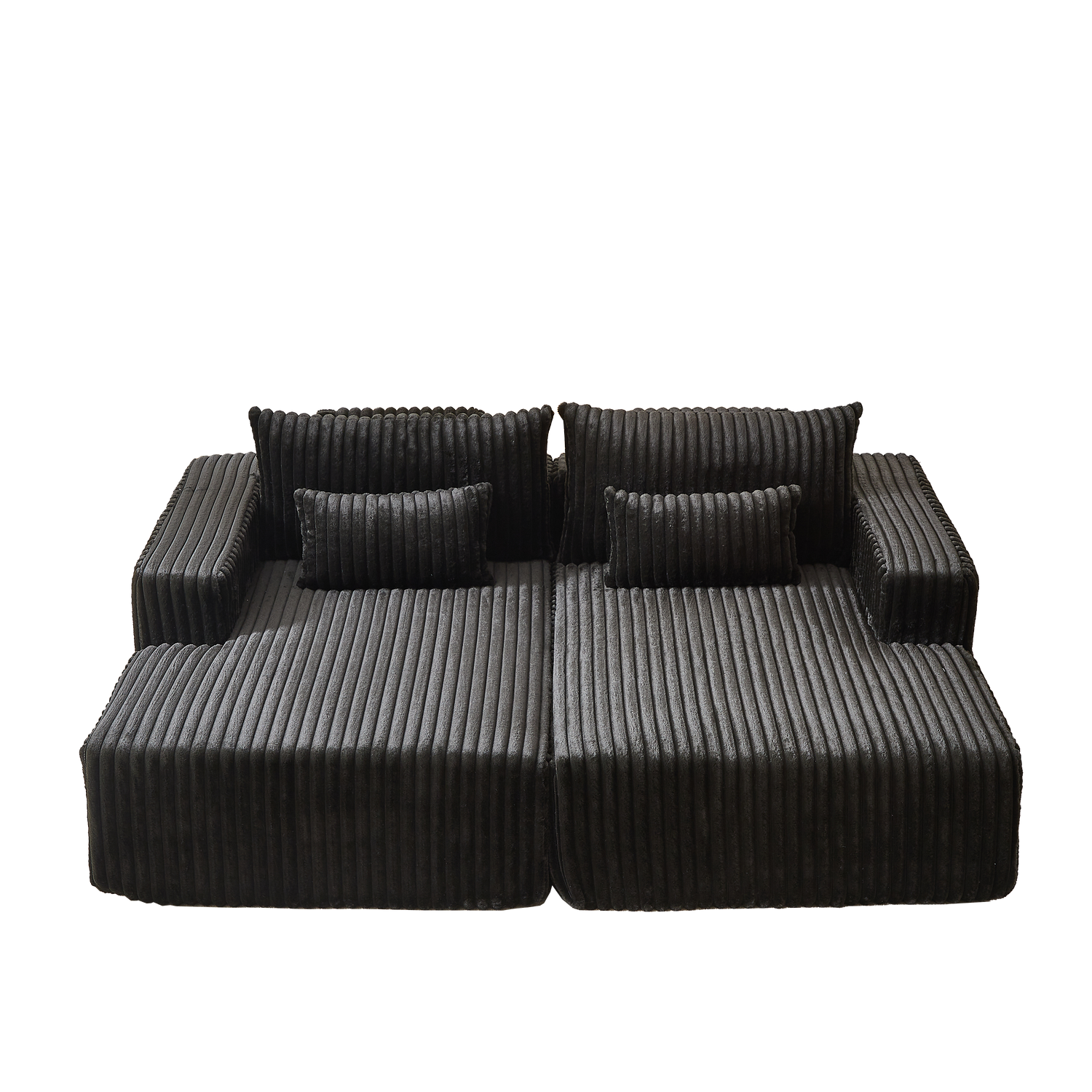 87" Oversized Sectional Lounge Chaise ,No Assembly Required,Cloud