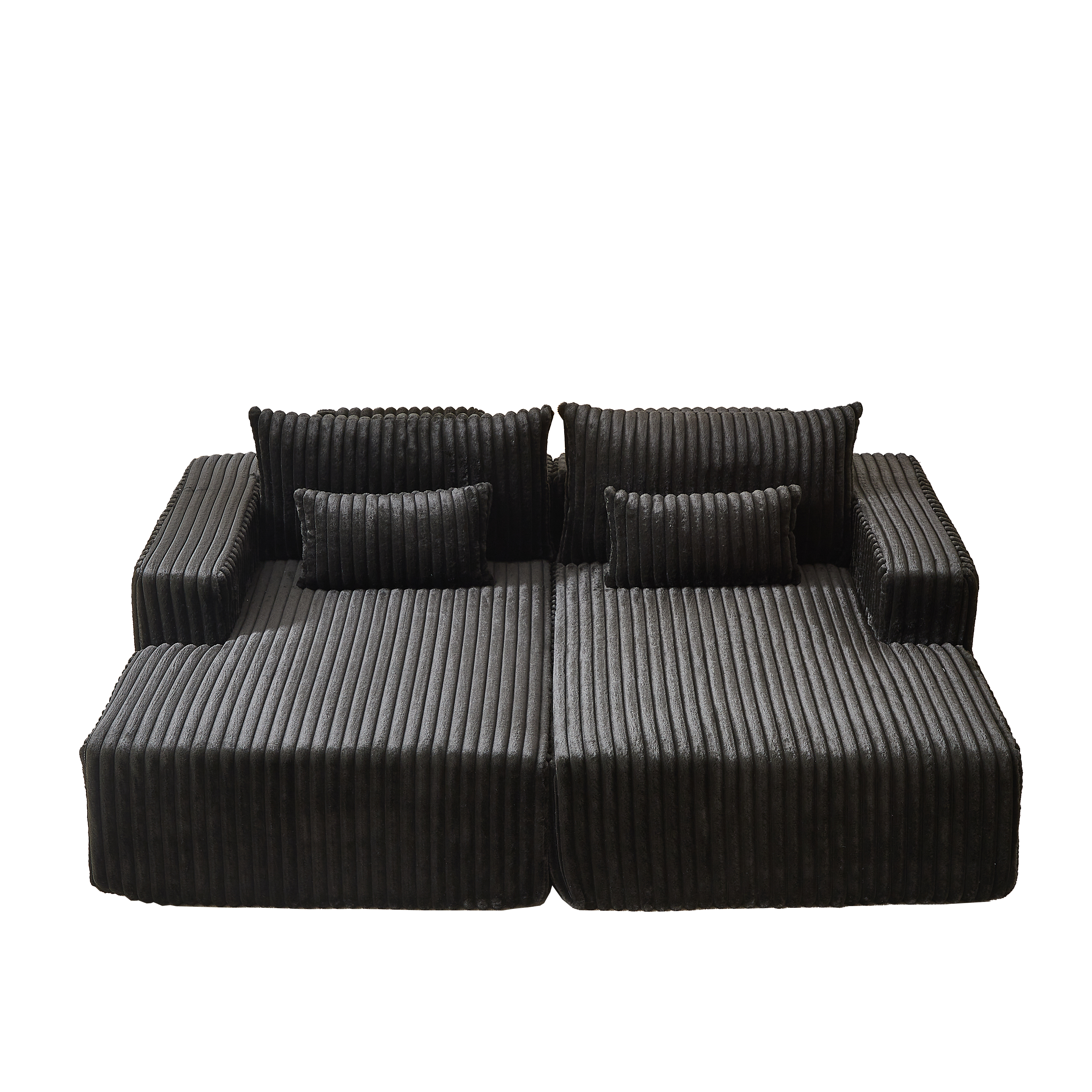87" Oversized Sectional Lounge Chaise ,No Assembly Required,Cloud