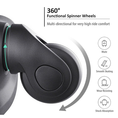 Expanable Spinner Wheel 2 Piece Luggage Set ABS Lightweight Suitcase