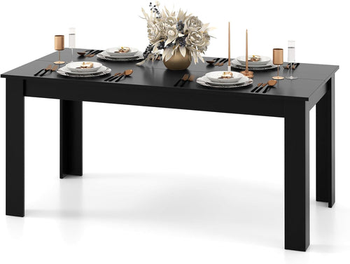 Dining Table for 6, Wood Rectangular Table, 63&quot; L X 31.5&quot; W X 30&quot; H