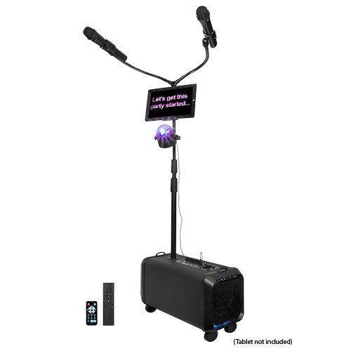 Supersonic Portable PA System Karaoke Speaker with TWS, FM Radio & LED