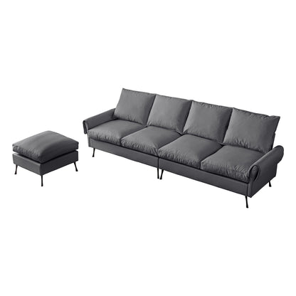 104.5"Modern Sectional Technical leather L-Shaped Sofa Couch with