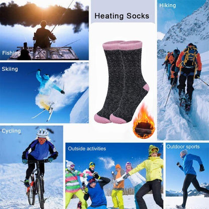 Heated Socks 6 Pairs Womens Winter Warm Work Thermal Heated Thick