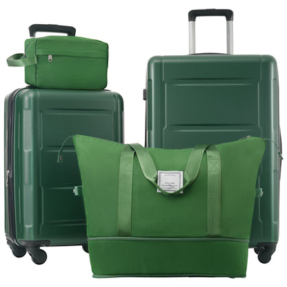 2 Piece Luggage Set with Bags Expanable Spinner Wheels ABS Lightweight