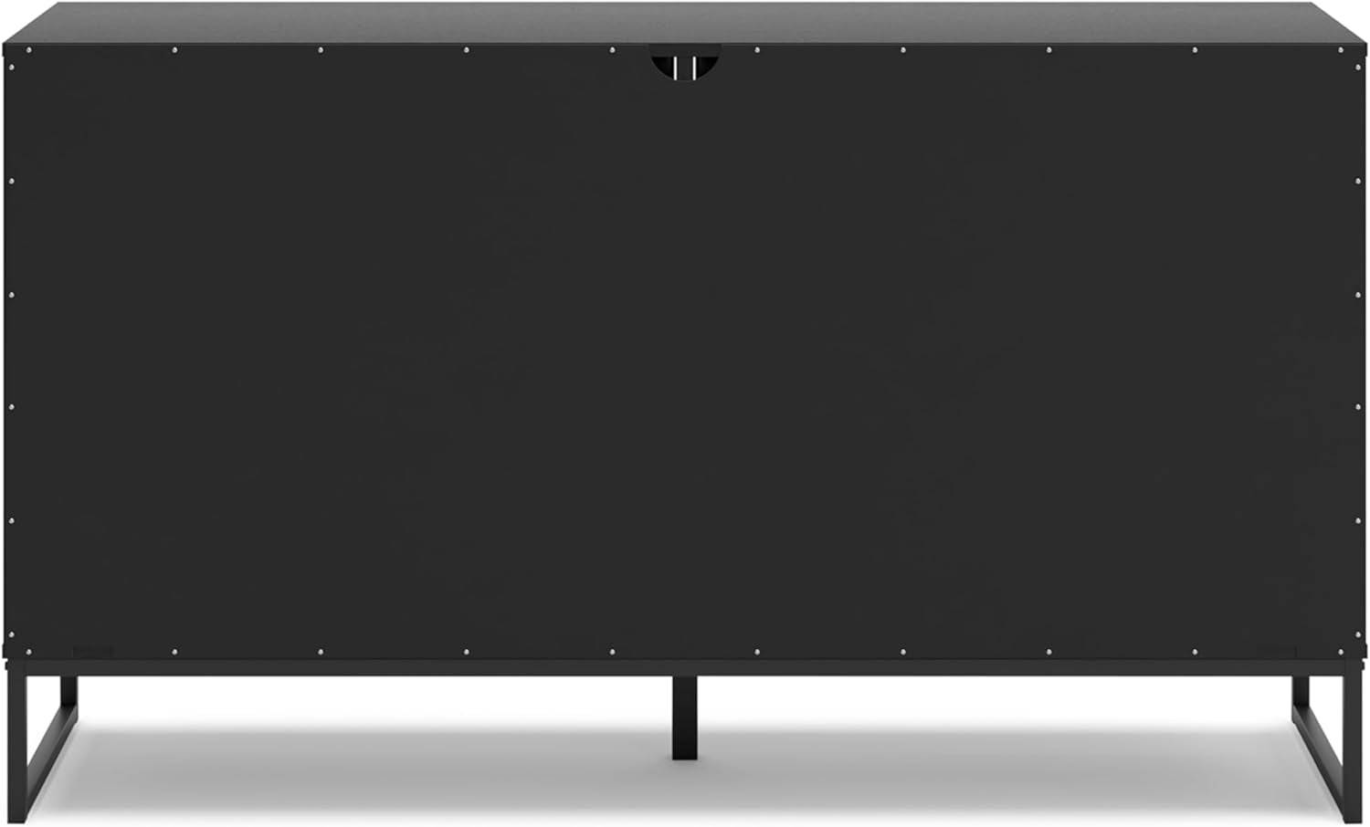 Socalle Modern 6-Drawer Dresser with Safety Stop, Black