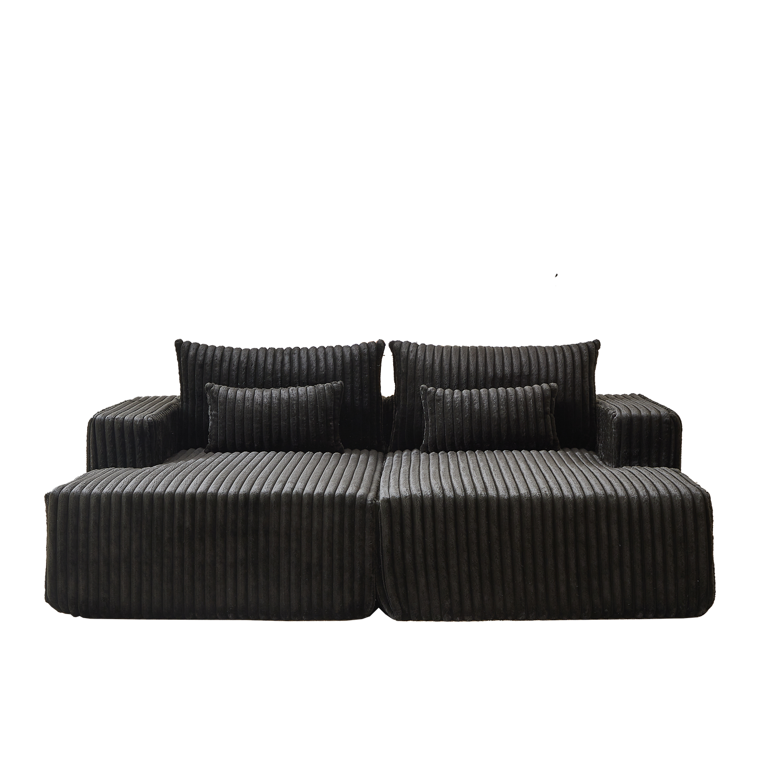 87" Oversized Sectional Lounge Chaise ,No Assembly Required,Cloud