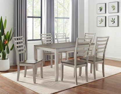 Furniture Abacus Rectangular Dining Table, 48&quot;-60&quot; Table W/ 12&quot;