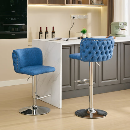 A&amp;A Furniture,Swivel Barstools Adjusatble Seat Height With Chrome
