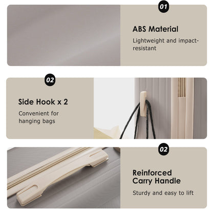 Luggage Set 3 Piece, Lightweight Durable ABS Suitcases with Spinner