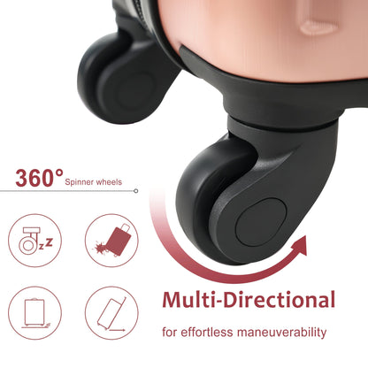 20-Inch Hardshell Carry-On Luggage, Lightweight Durable ABS Suitcase