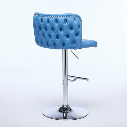 A&amp;A Furniture,Swivel Barstools Adjusatble Seat Height With Chrome
