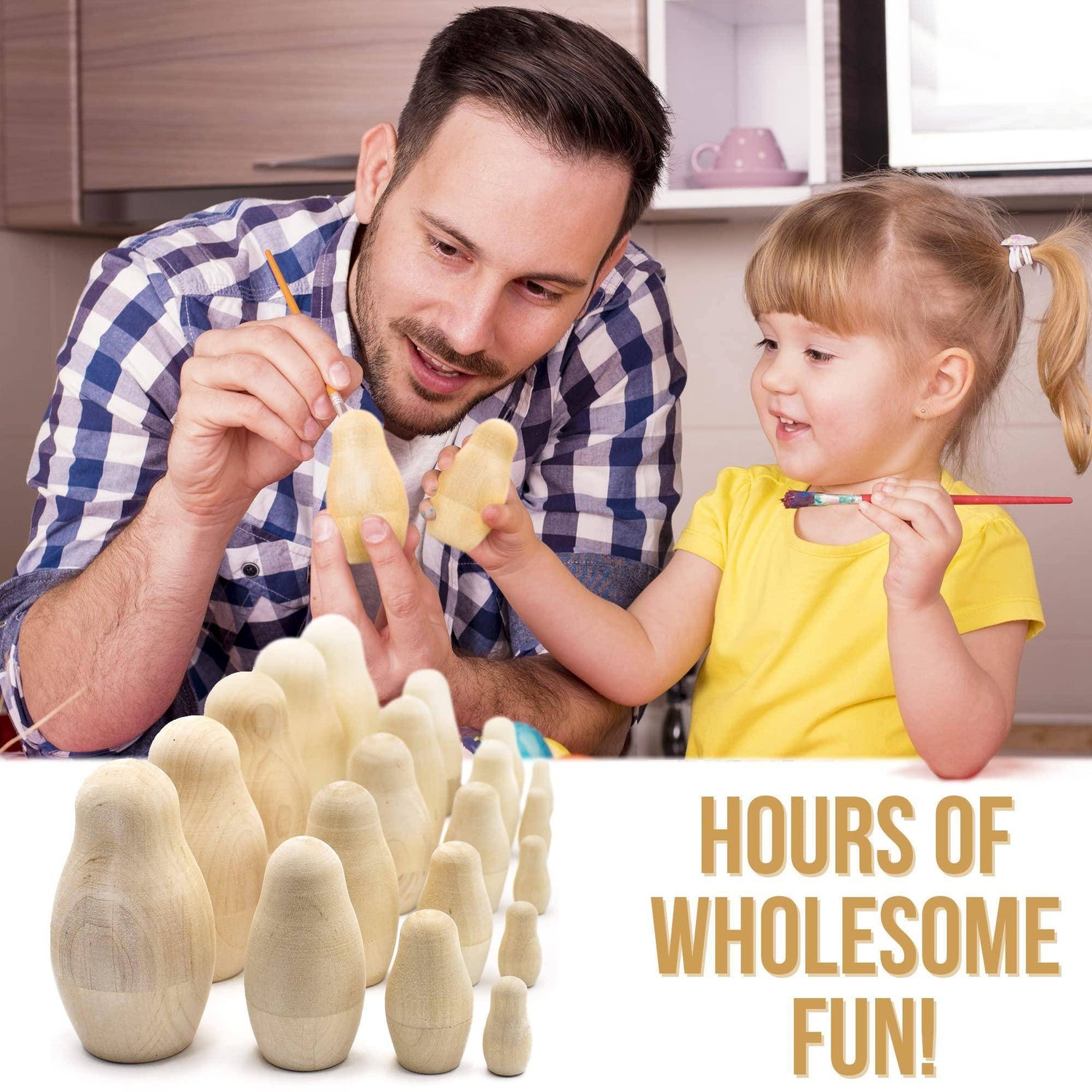 AEVVV Blank Nesting Dolls Lot of 5 Sets by 4 pcs   Blank Russian