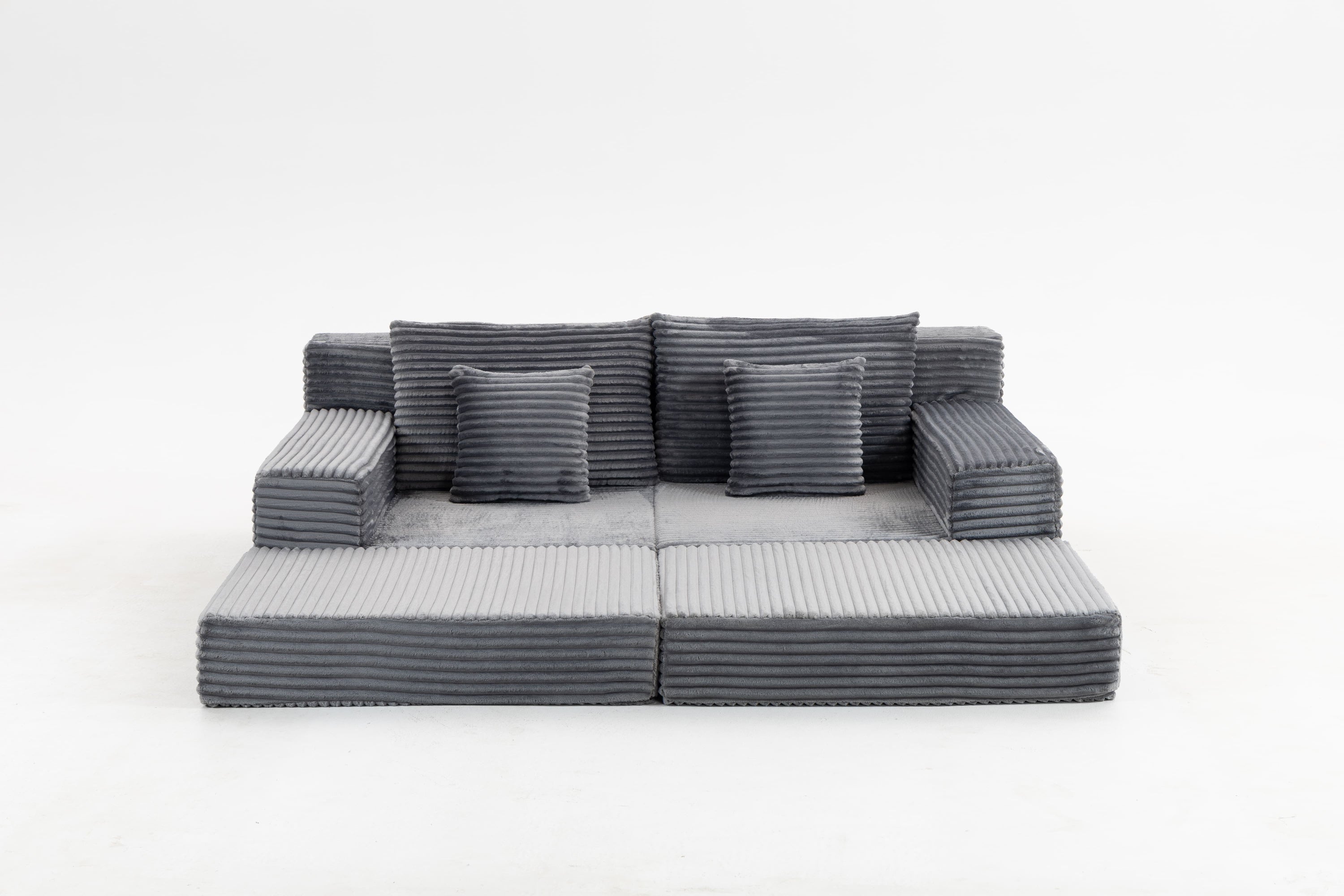 Double Lounge Chaise,Cloud Plush Sofa Bed,Upholstered Boneless Cloud