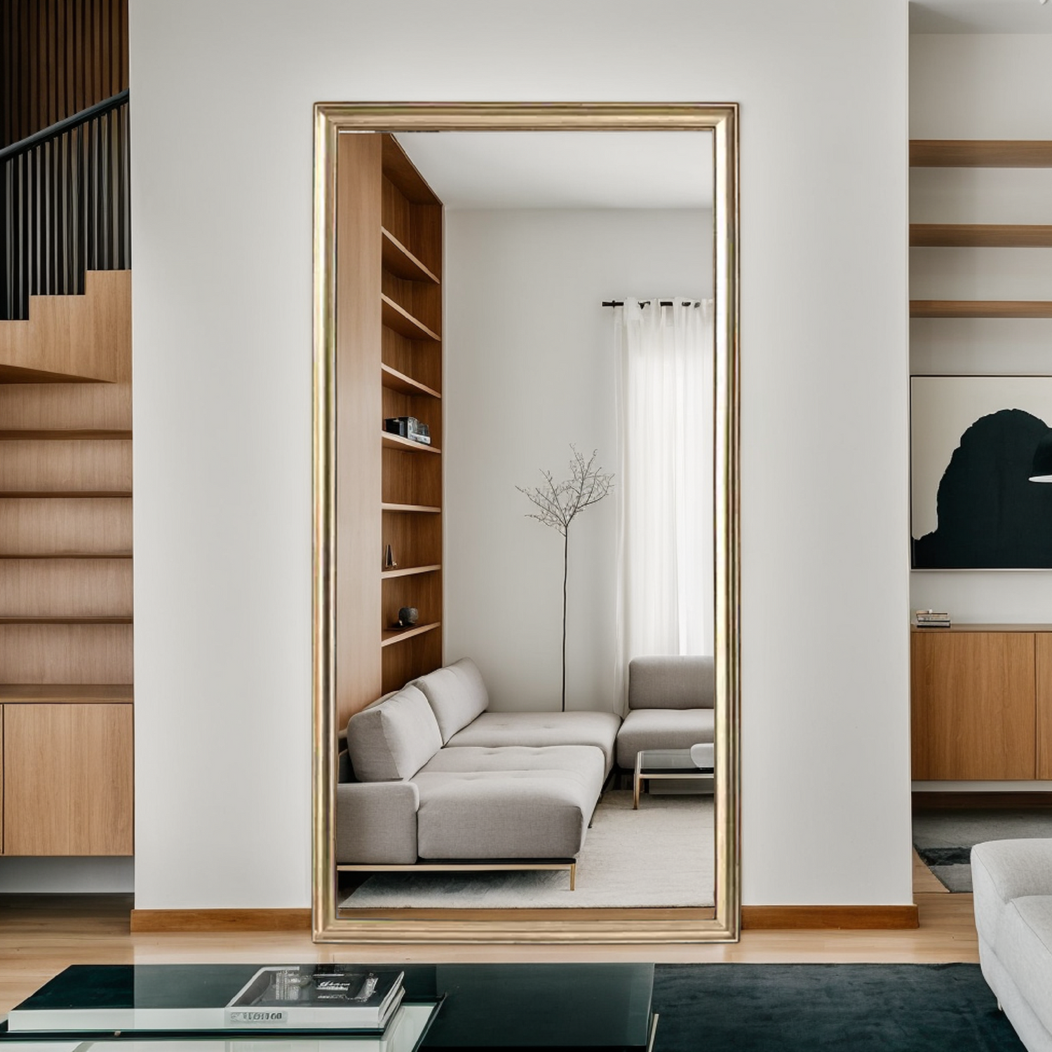 32"*70"Full body floor mirror - elegant frame design, durable
