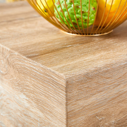 Modern Simple Light Wood Texture MDF Coffee Table - 43.3&