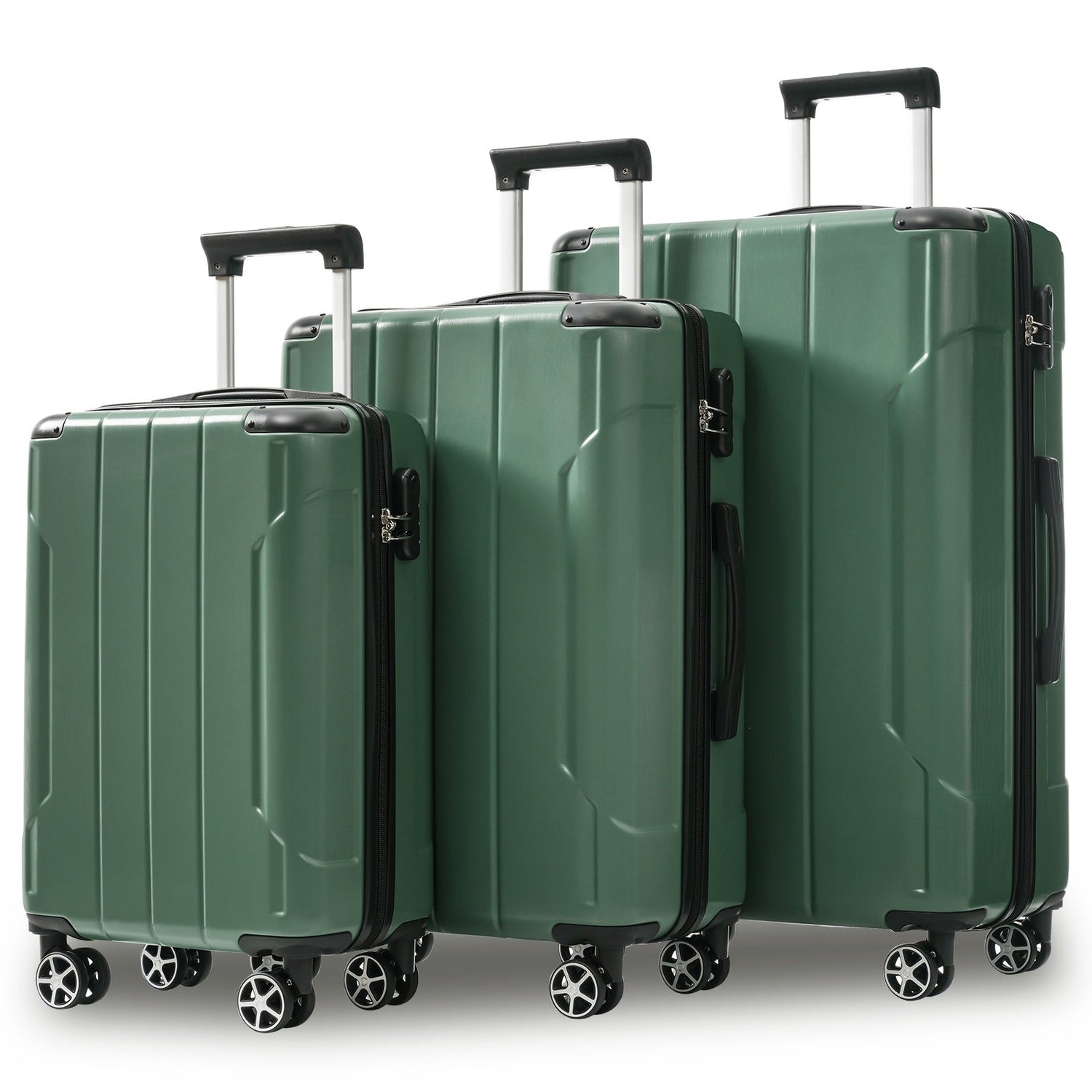 Luggage Sets 3 Piece, Hard shell ABS Lightweight Durable Suitcases