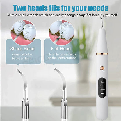 Ultrasonic Dental Teeth Plaque Remover &amp; Cleaner