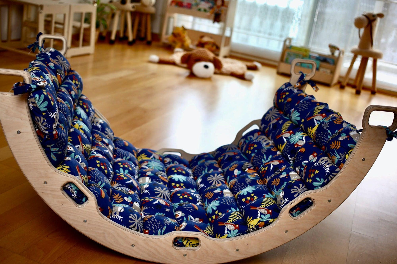 Climbing Frame set Arch Ladder Ramp Pillow