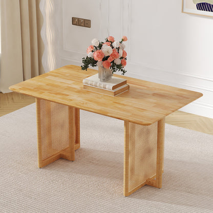 Chinese country retro solid wood dining table, simple modern imitation