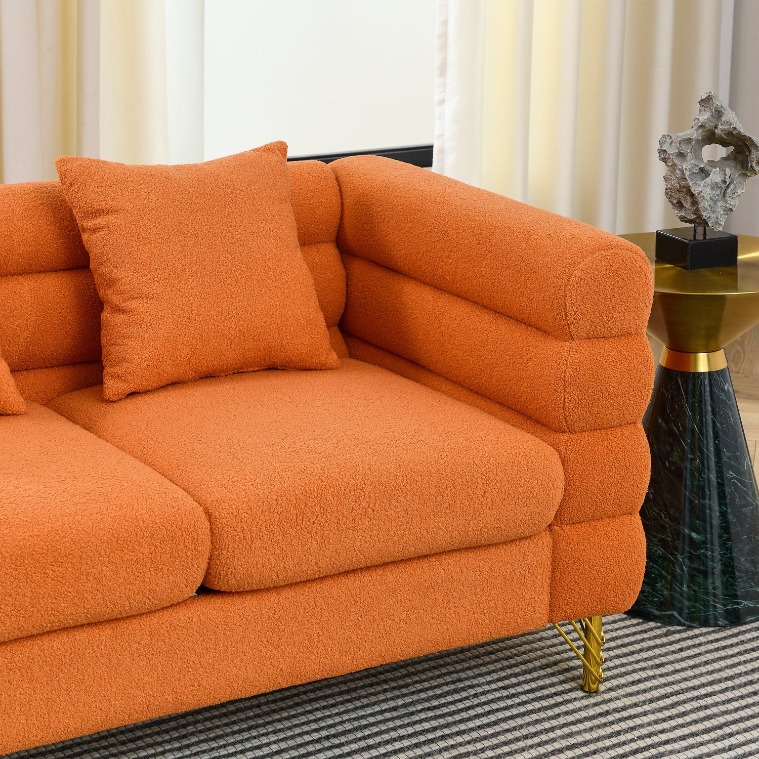 81.5-Inch Oversized Corner Sofa Covers, L-Shaped Sectional Couch,
