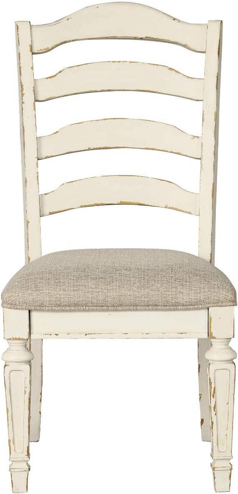 Realyn Dining Room Upholstered Chair 2 Count, Antique White