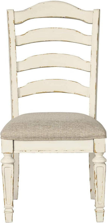Realyn Dining Room Upholstered Chair 2 Count, Antique White