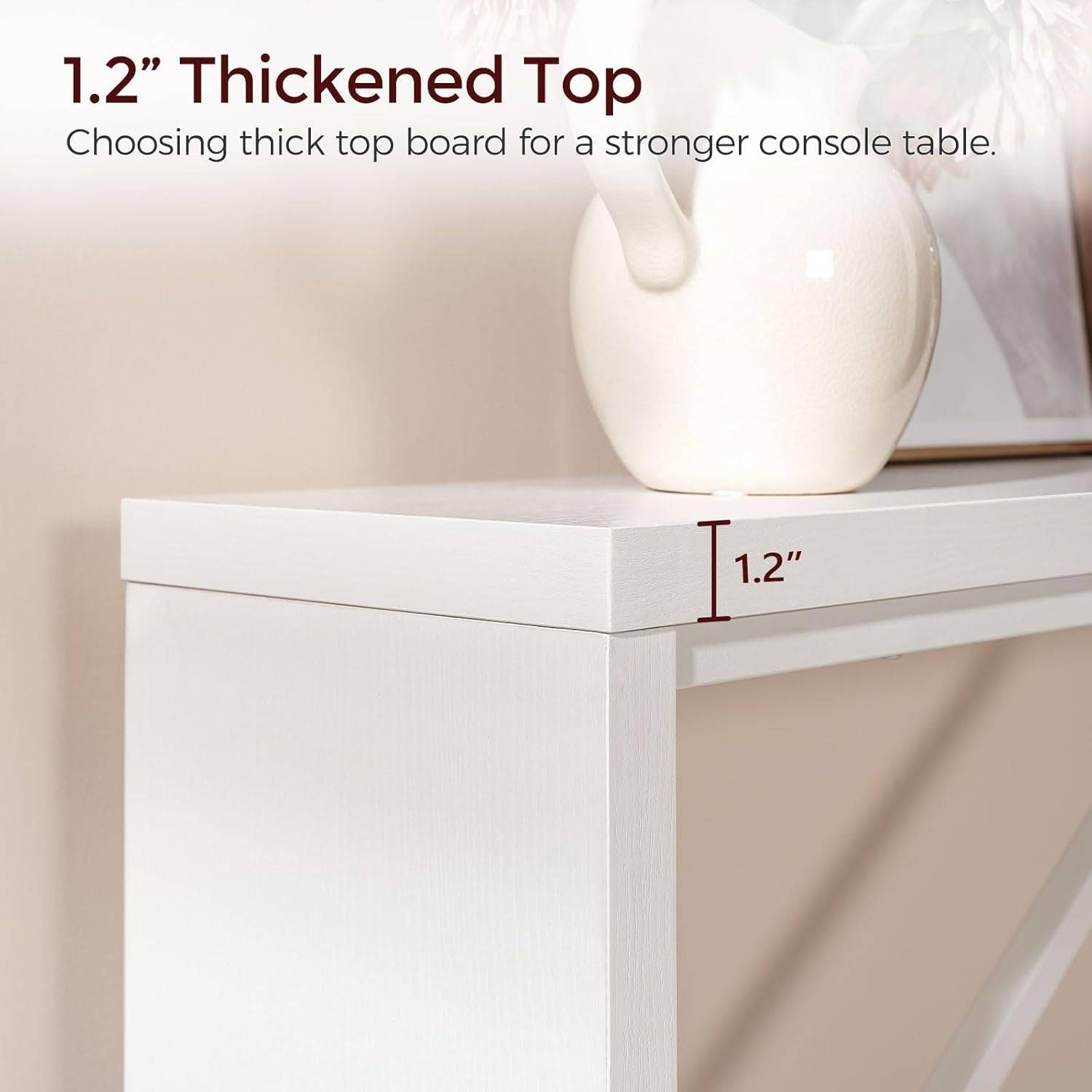Console Table, 62.2&quot; Long Sofa Table behind Couch, Narrow Entryway