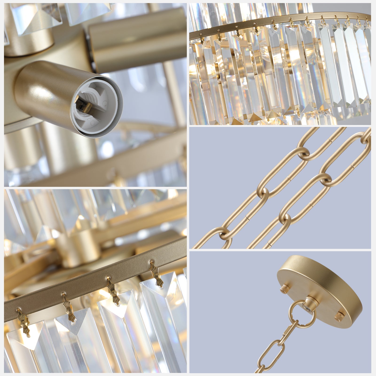 Crystal Chandelier Modern Chandeliers Lights Fixture Hanging Pendant