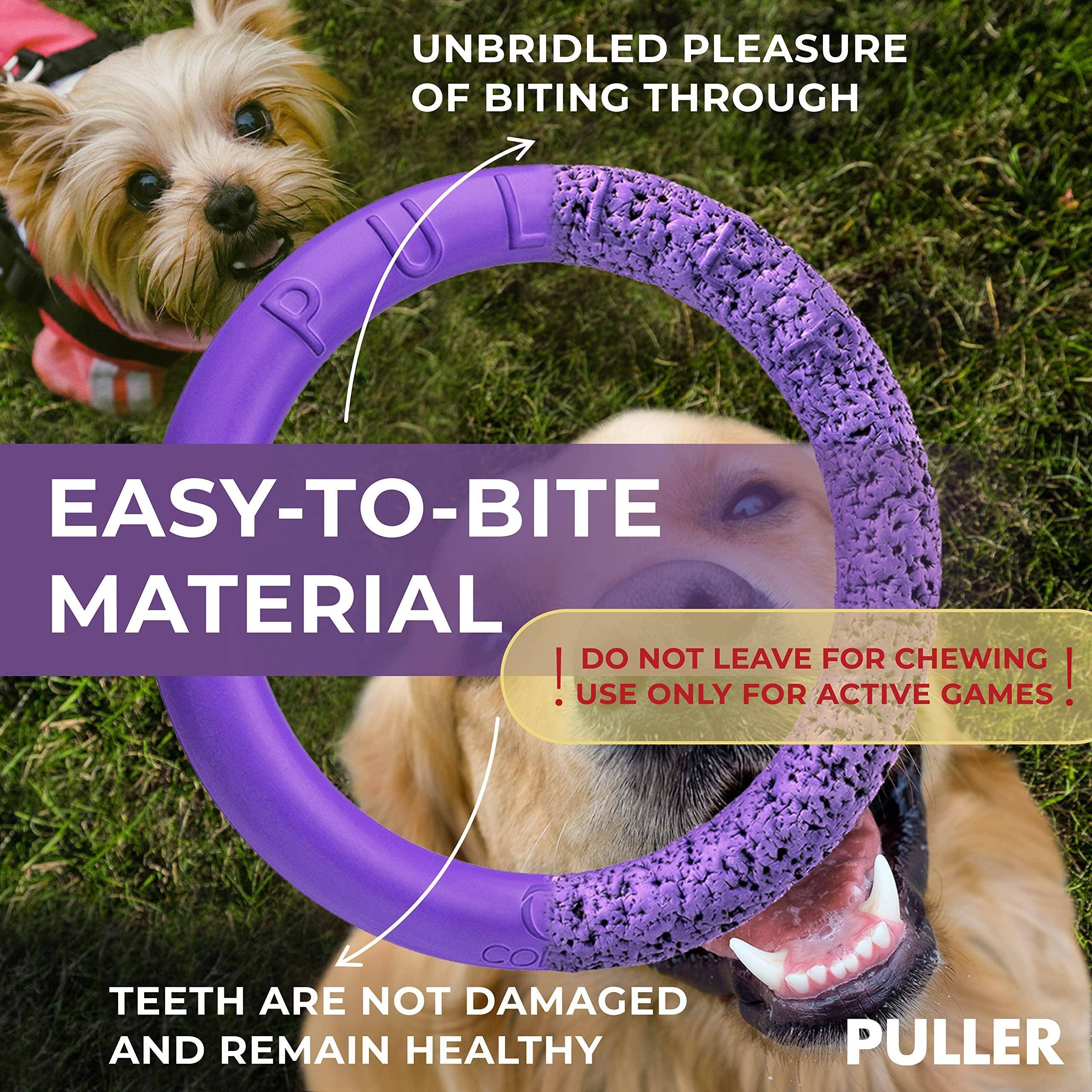 Puller Outdoor Dog Ring Toys   Dog Fetch Toy &amp; Tug of War Dog Toy for