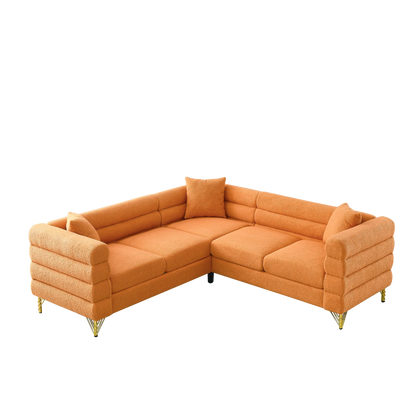 81.5-Inch Oversized Corner Sofa Covers, L-Shaped Sectional Couch,