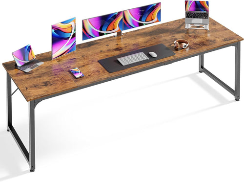 Computer Desk, 80 Inch Office Desk, Gaming Desk with Storage, Writing