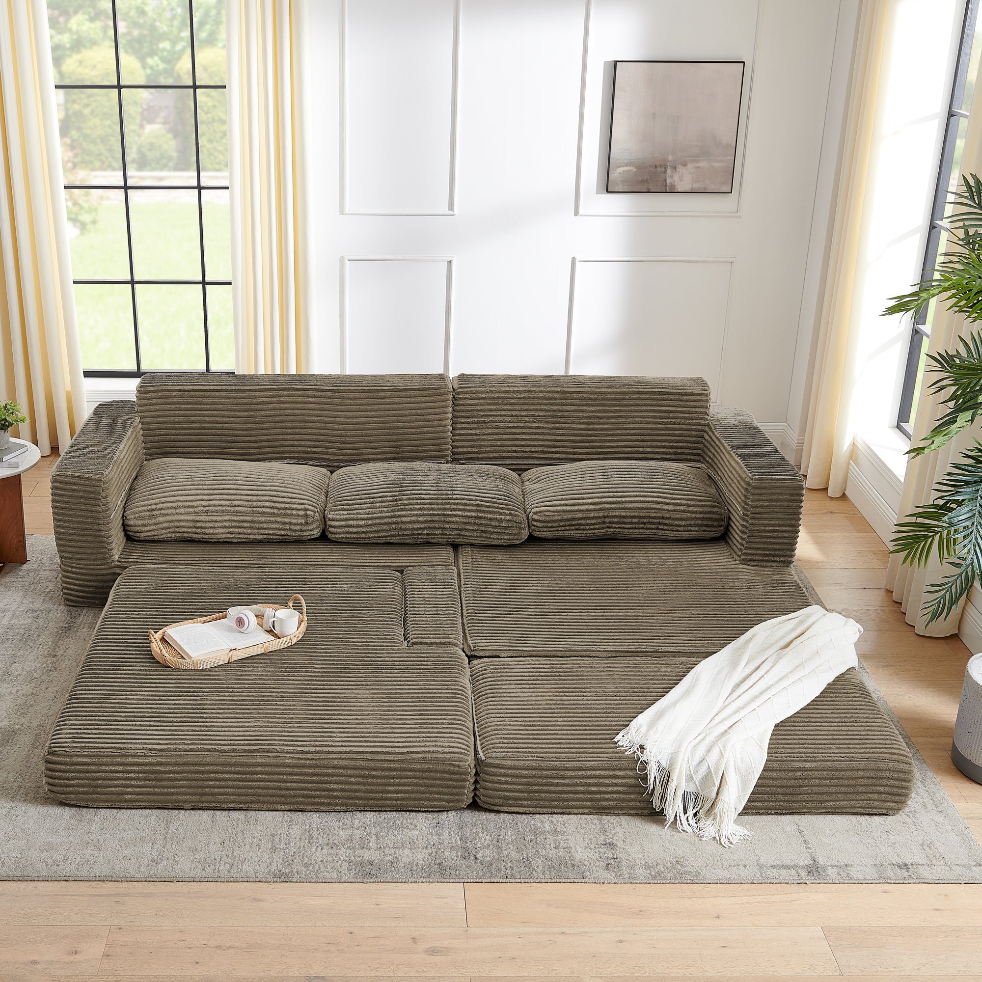 Right sofa seat,L shape Modular Sectional Sofa, Compressed Sectional