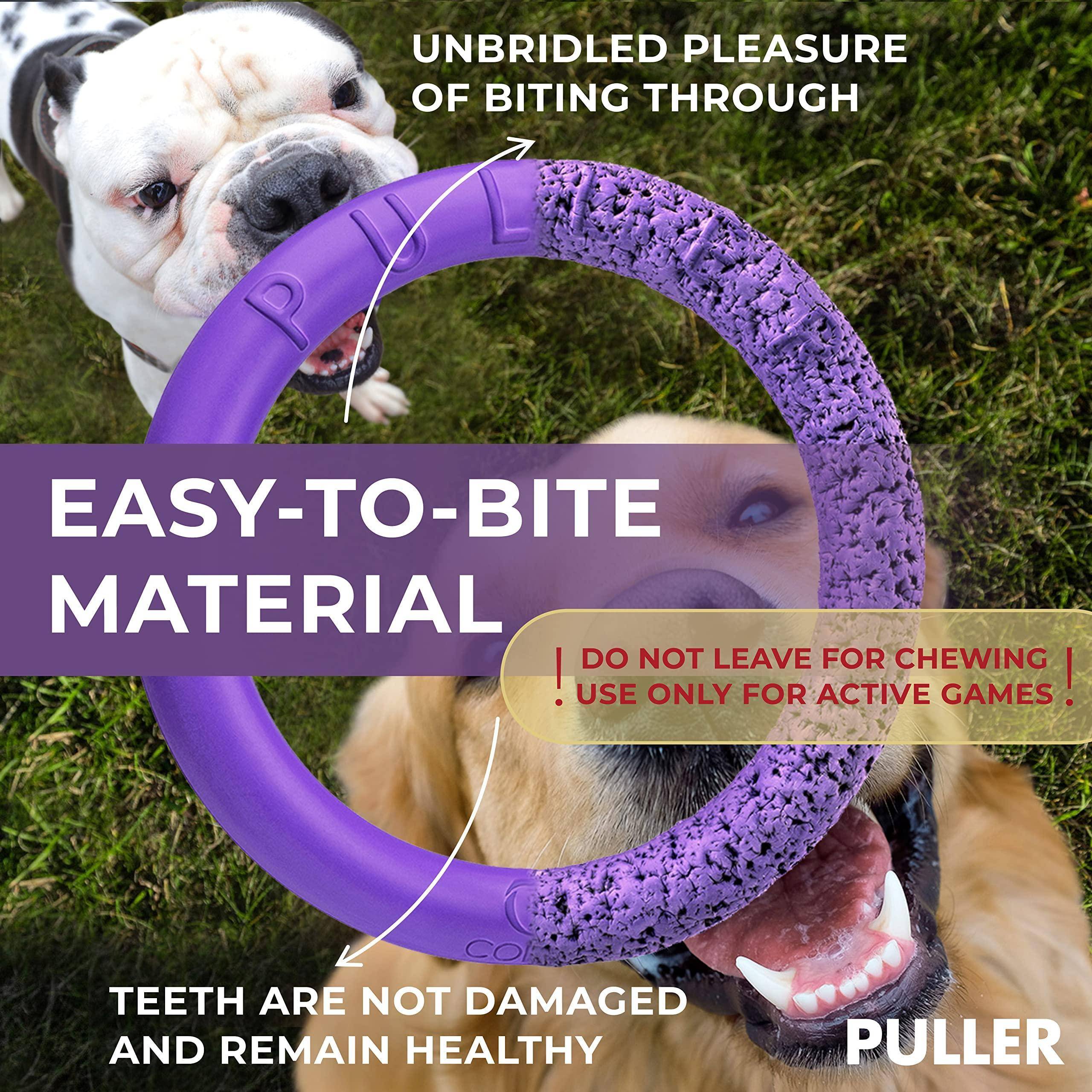 Puller Outdoor Dog Ring Toys   Dog Fetch Toy &amp; Tug of War Dog Toy for